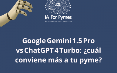 Comparativa de Google Gemini 1.5 Pro o ChatGPT 4 Turbo 2025